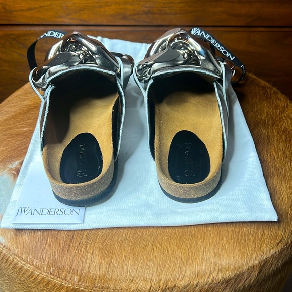 NEW | JW ANDERSON CHAIN LOAFER LEATHER MULES - New w/o box | Sold-out color - Picture 4 of 10